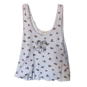 flower baby angel tank top